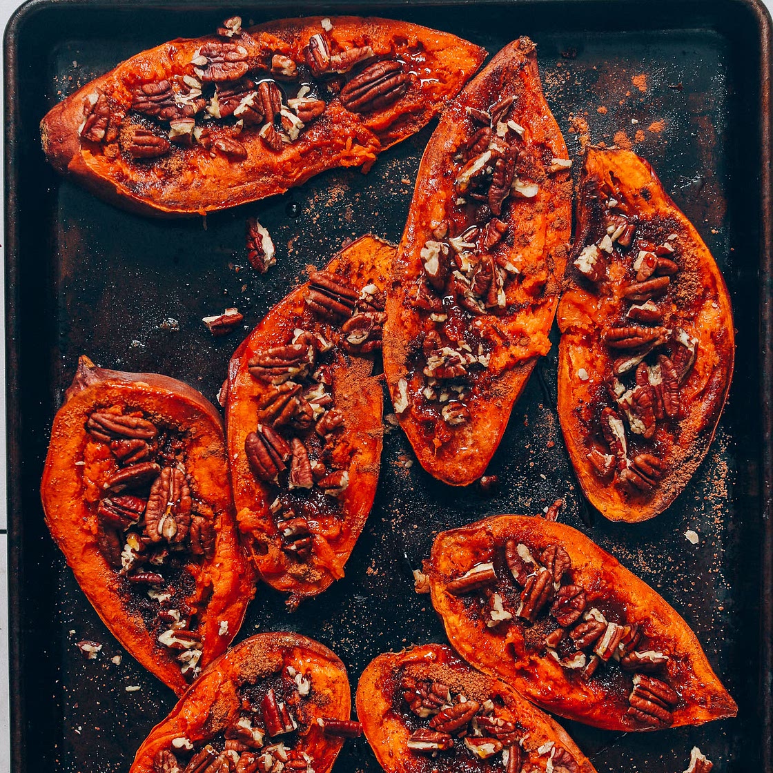 Sweet Potato Casserole Boats