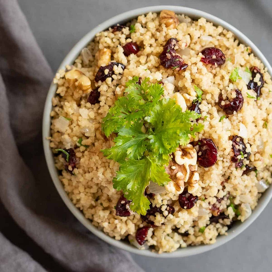Spiced Cranberry Walnut Couscous
