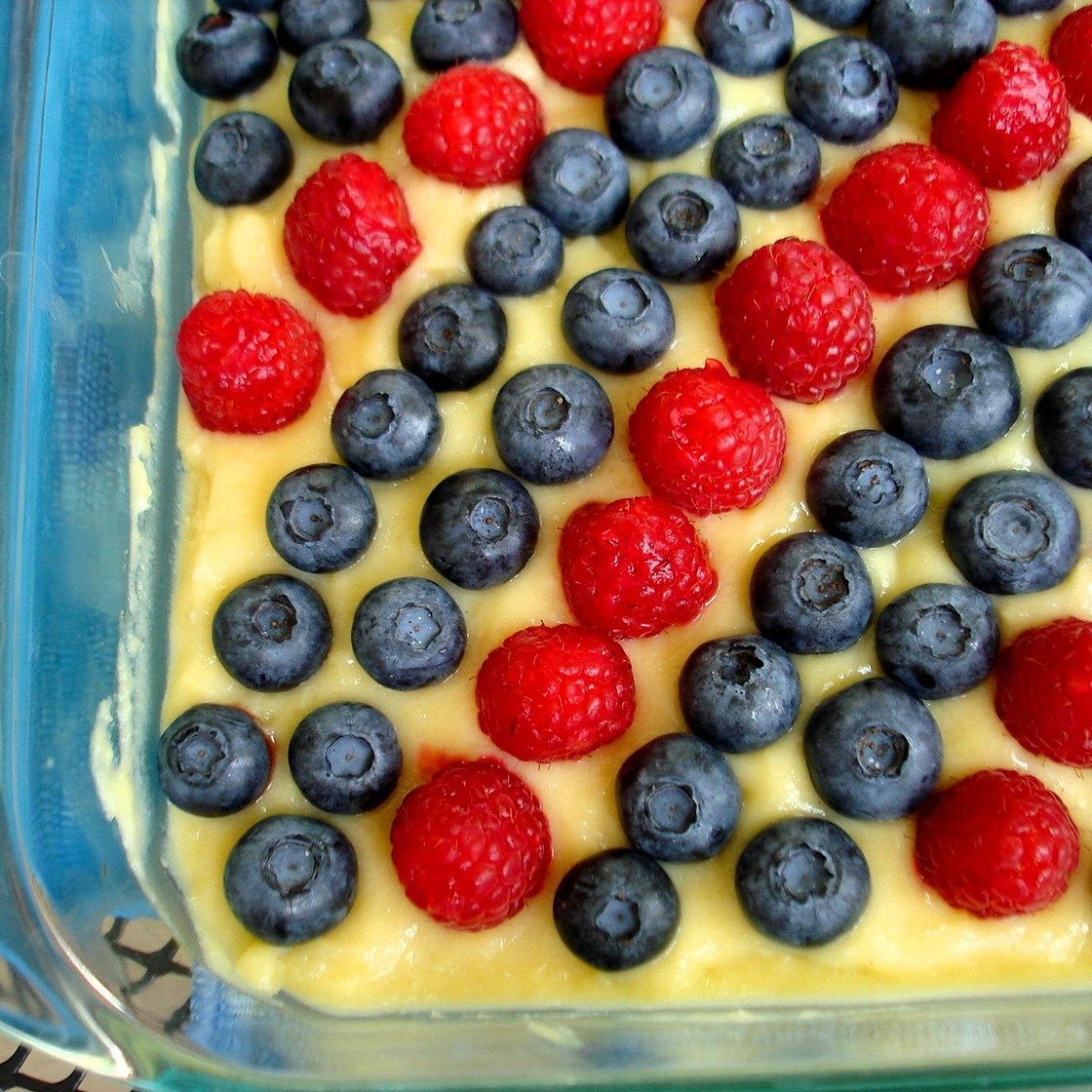 4th of July Lemon Fruit Tart