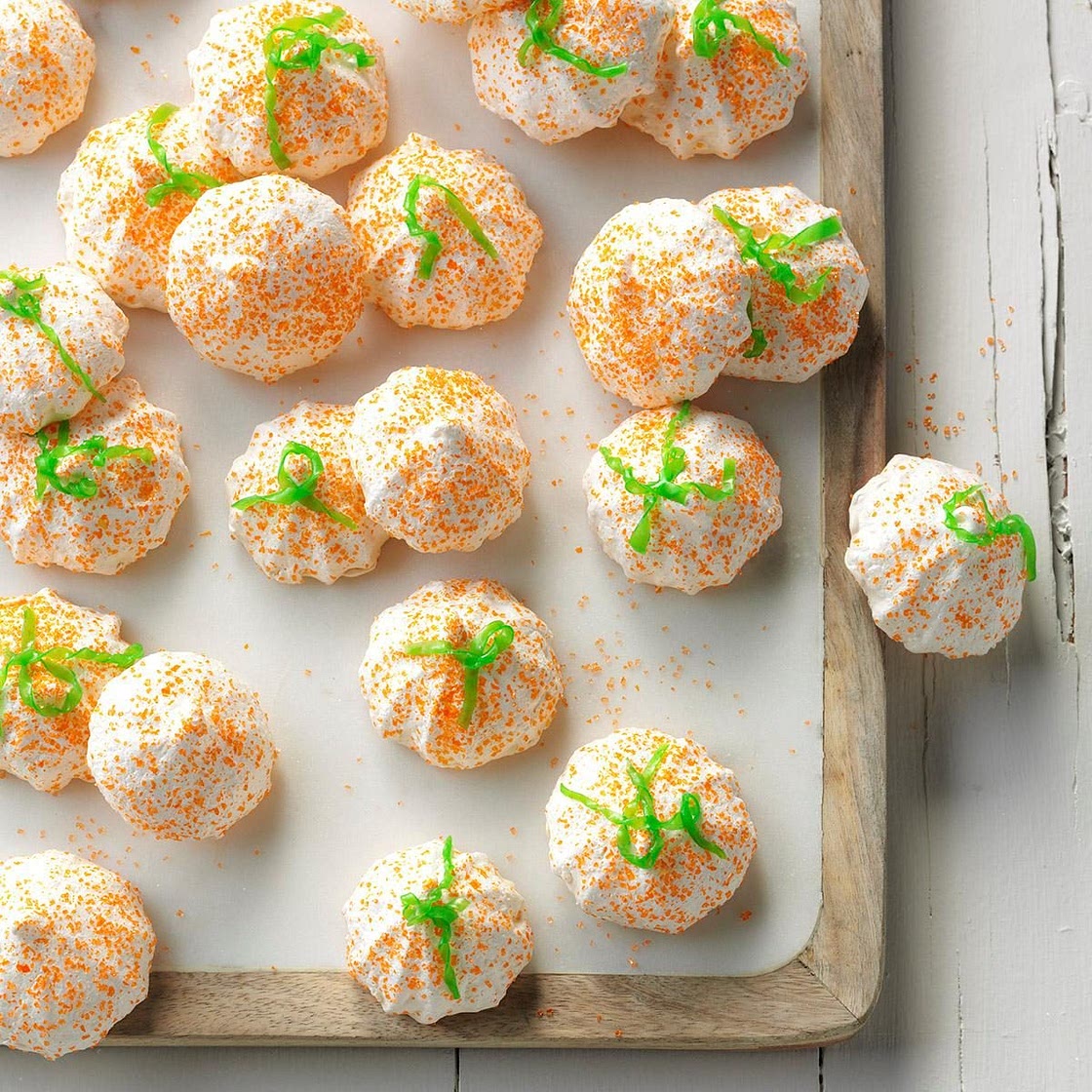 Mini Meringue Pumpkins