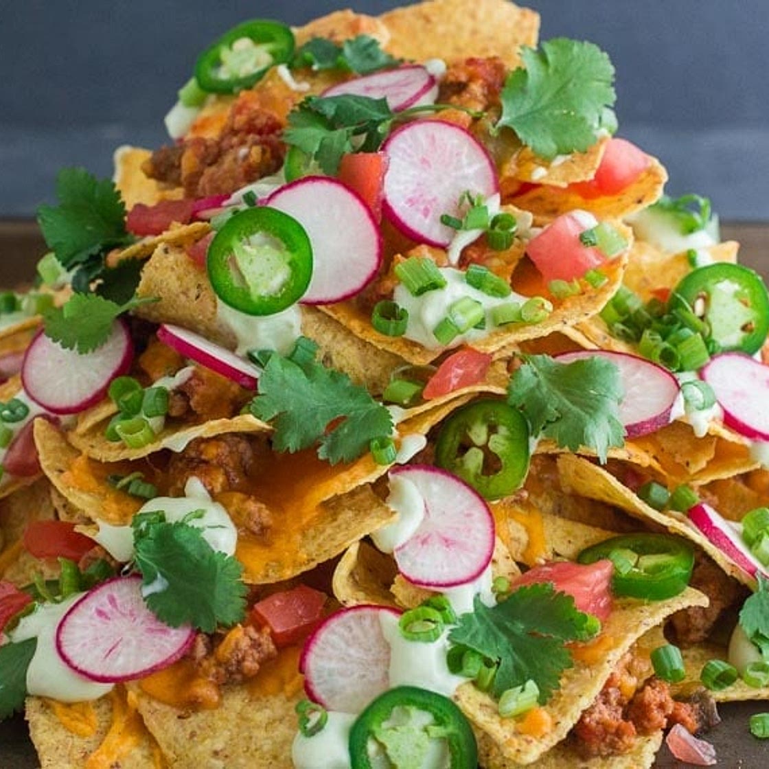 Mile High Low FODMAP Chili Nachos with Avocado Crema