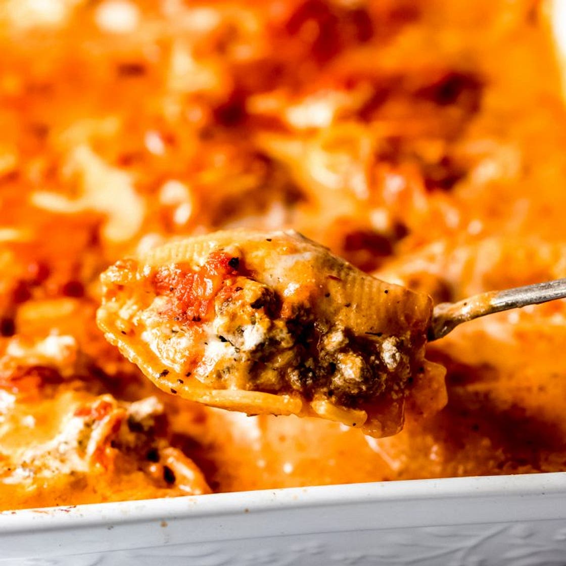 Venison Lasagna Stuffed Shells