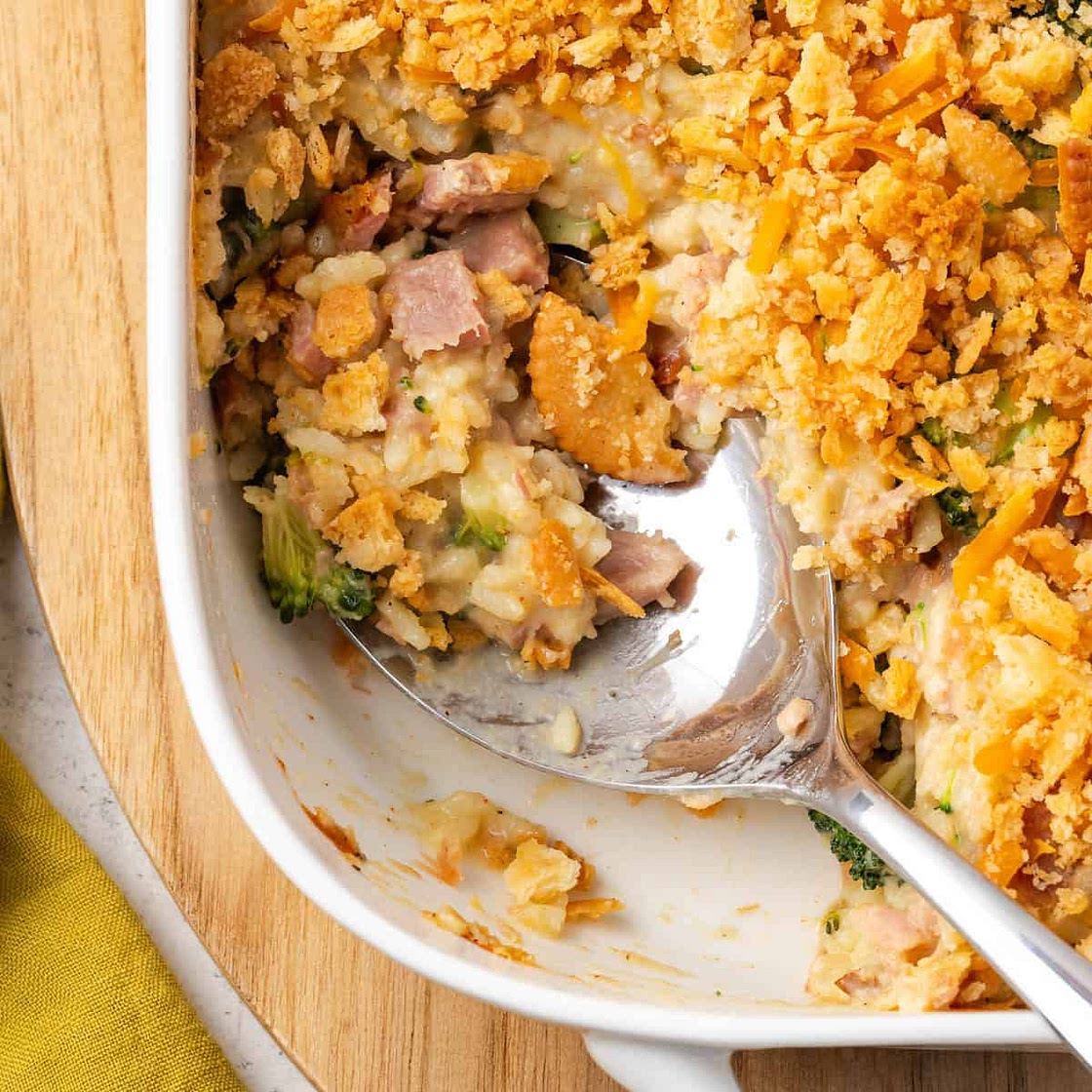 Ham Broccoli and Rice Casserole