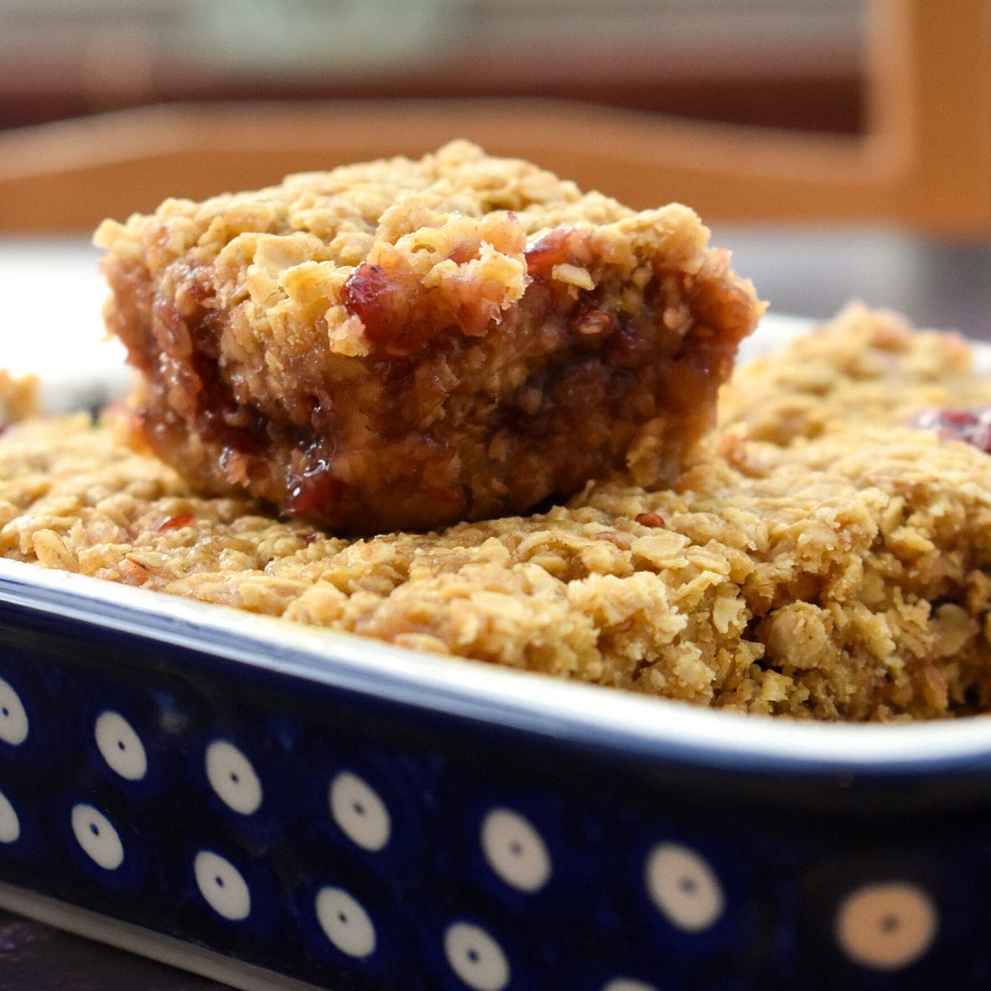 Microwave Jam Flapjacks - Quick and Easy Recipe