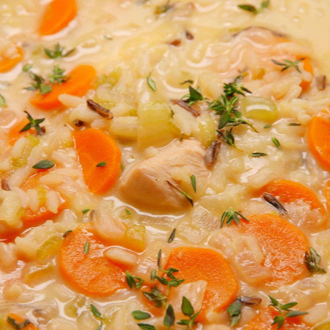 Creamy Chicken & Rice Soup