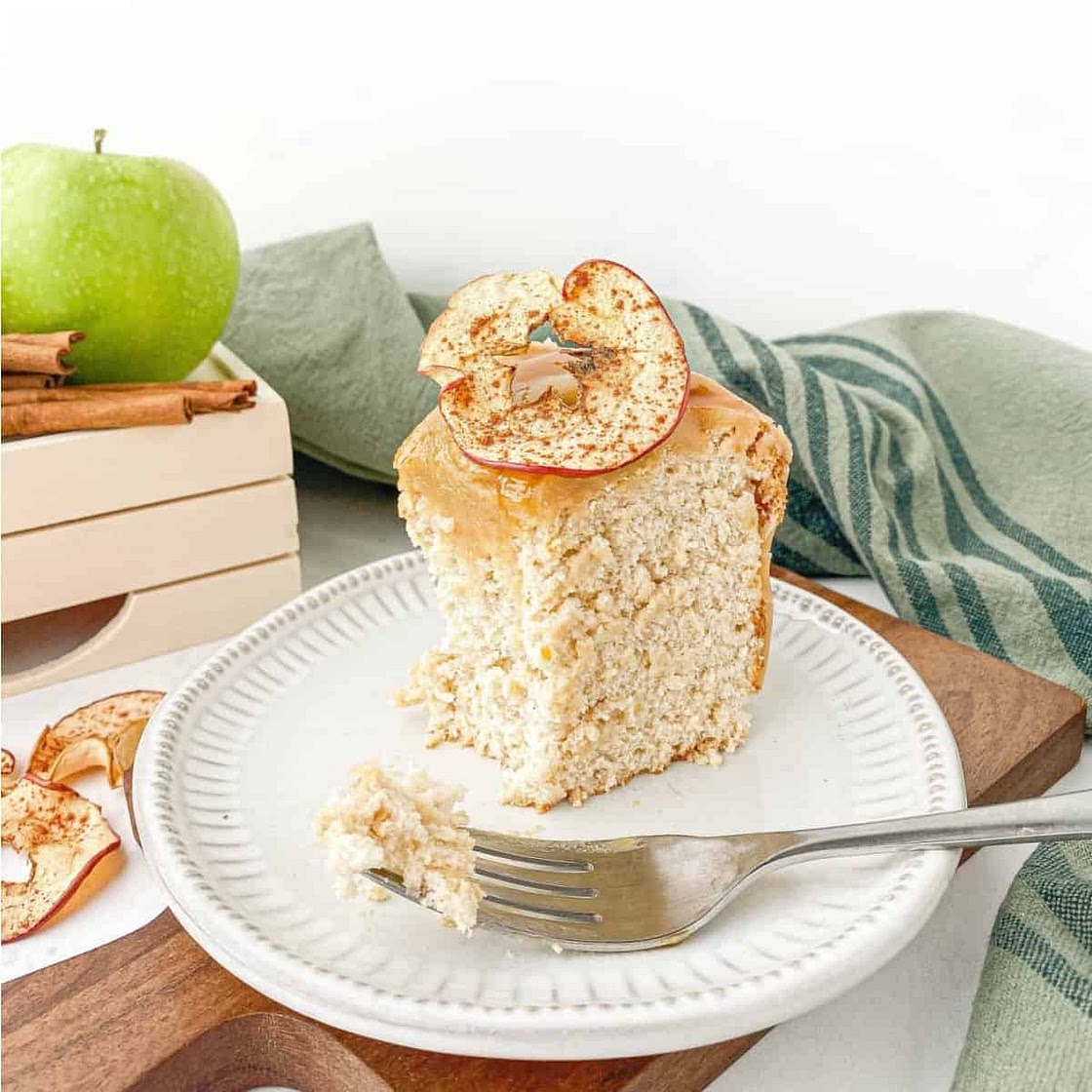 Caramel Apple Angel Food Cake