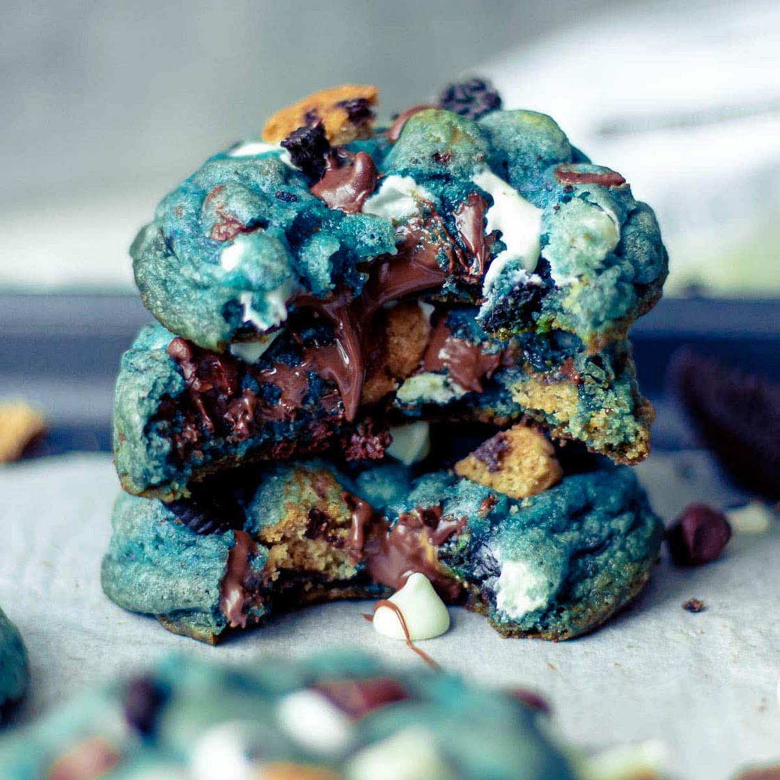 Cookie Monster Cookies - Tiktok Inspired Recipe!