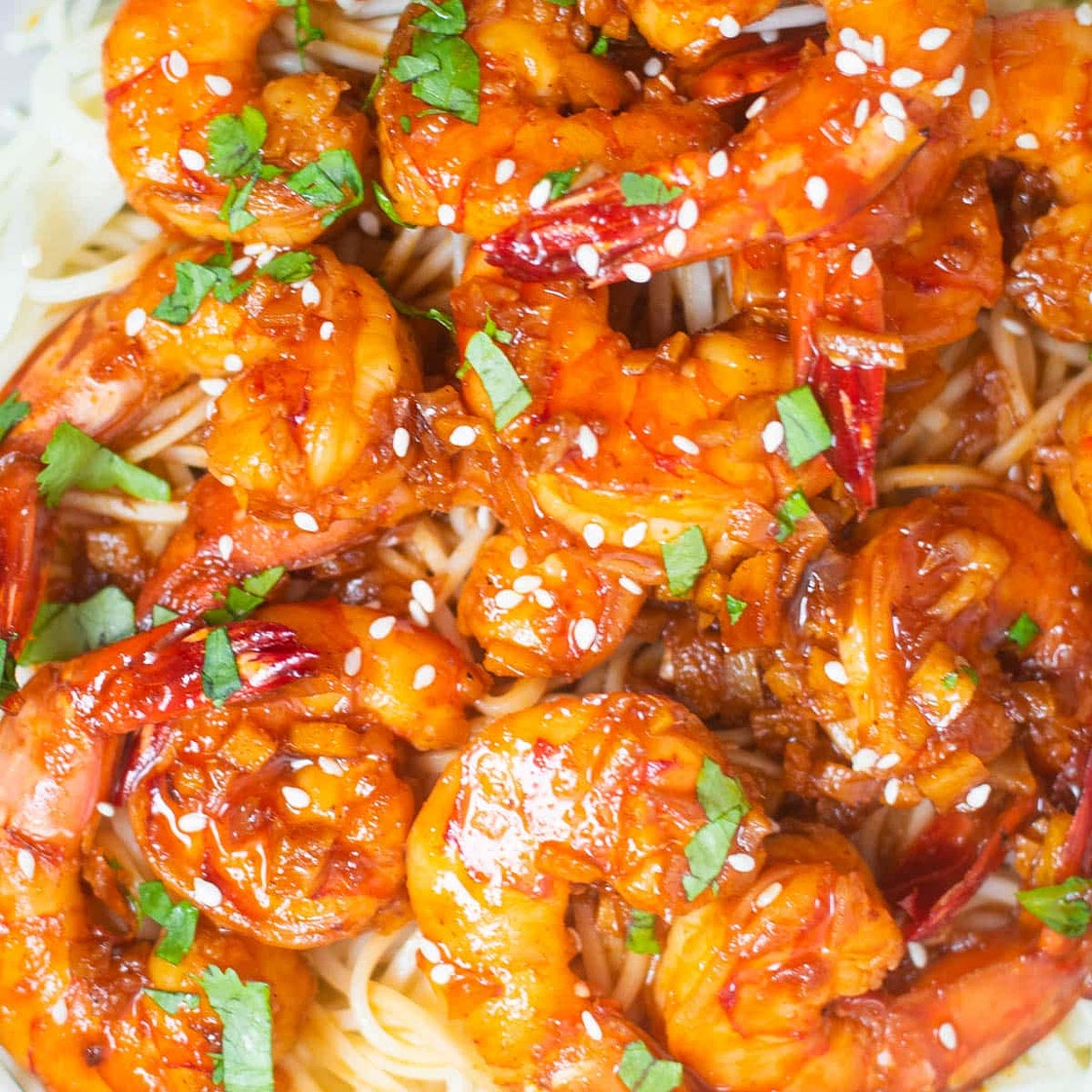 Spicy Honey Garlic Shrimp