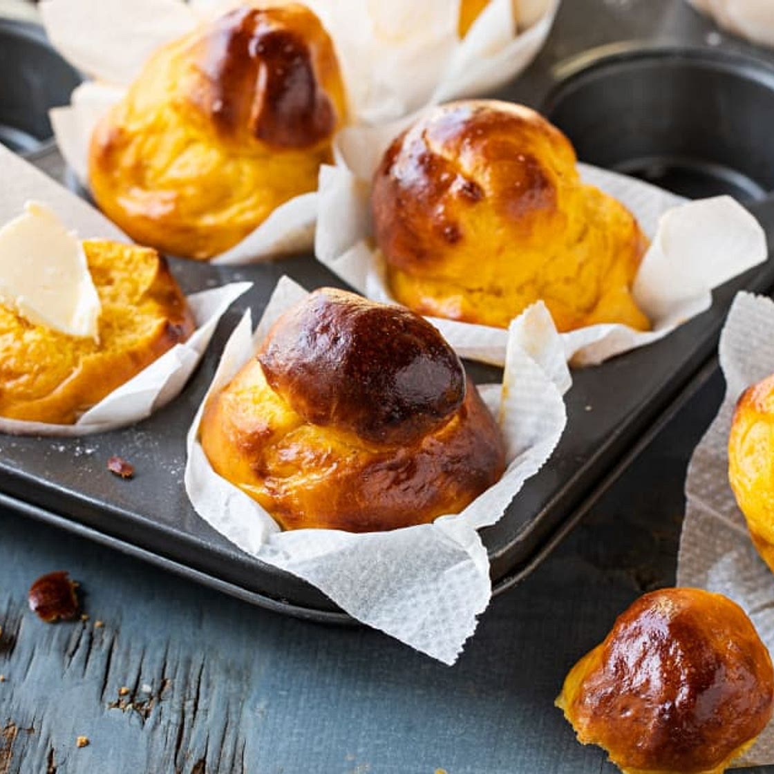 Süsskartoffel-Brioches