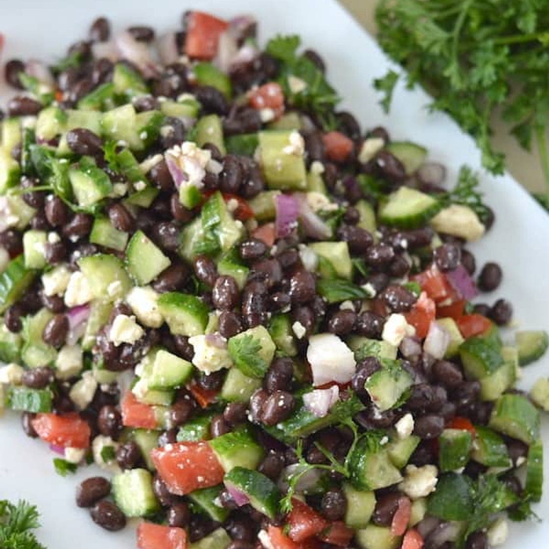 Cucumber Black Bean Salad