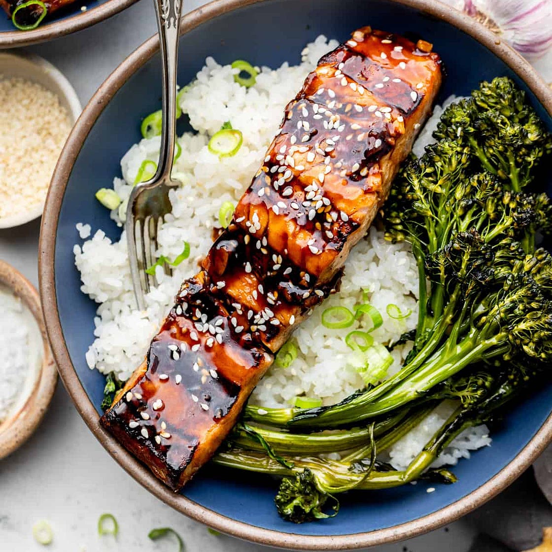 Grilled Teriyaki Salmon