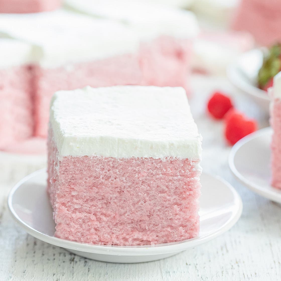 2 Ingredient No Bake Berry Cloud Cake