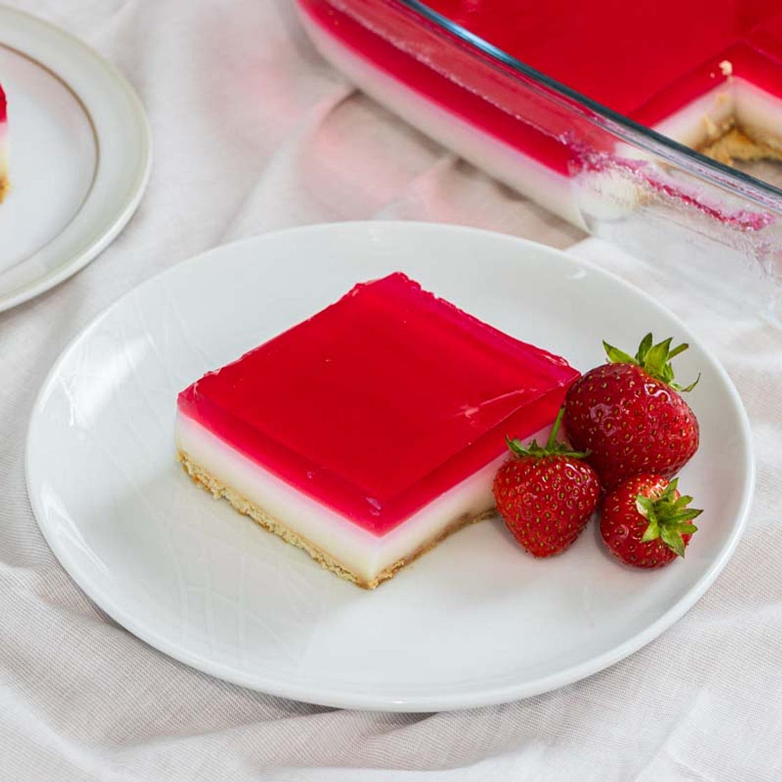 Custard and Jelly Dessert