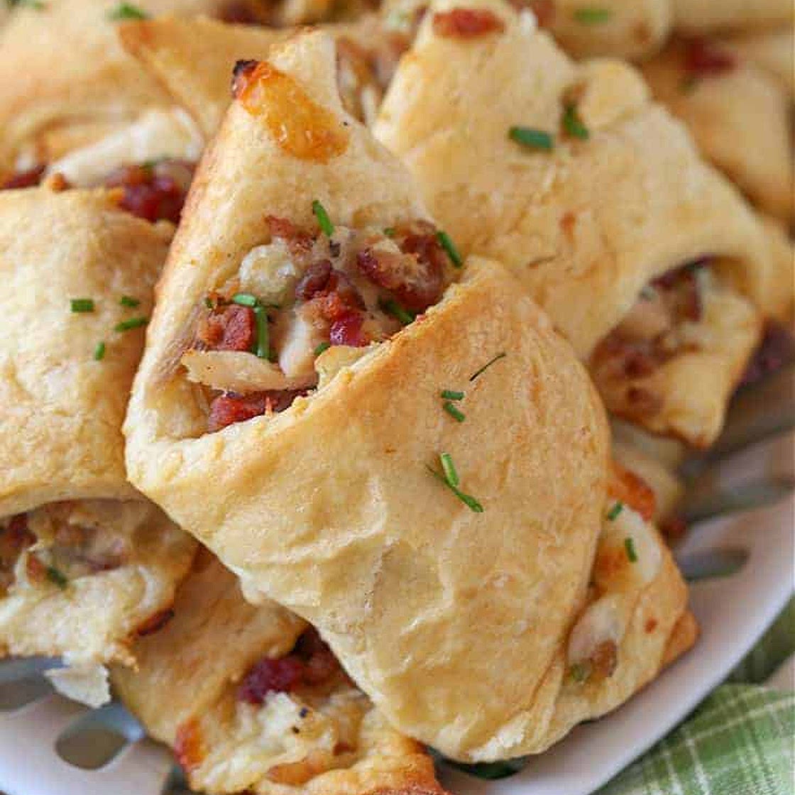Bacon Ranch Chicken Crescent Rolls