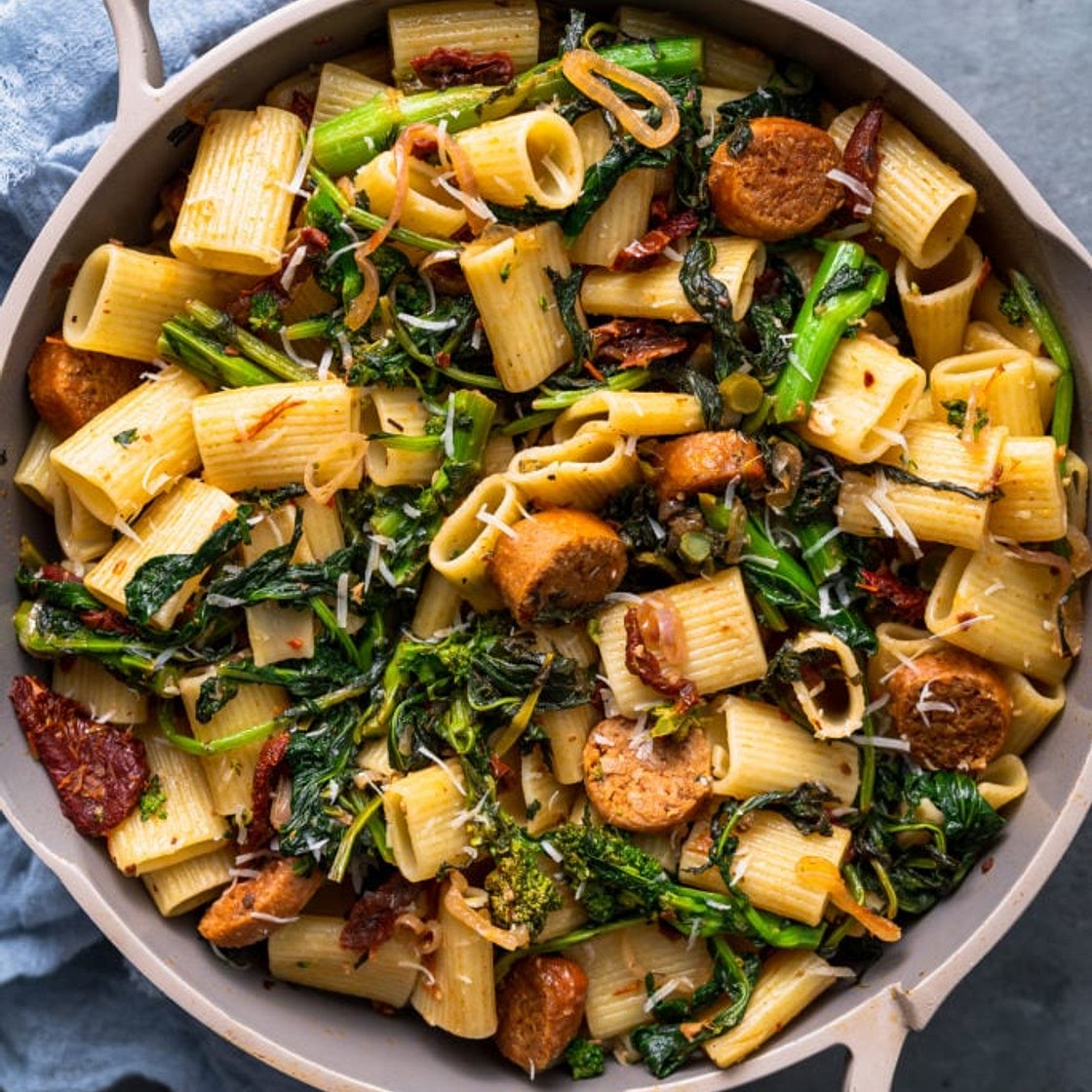 Vegan Sausage Pasta with Broccoli Rabe Recipe