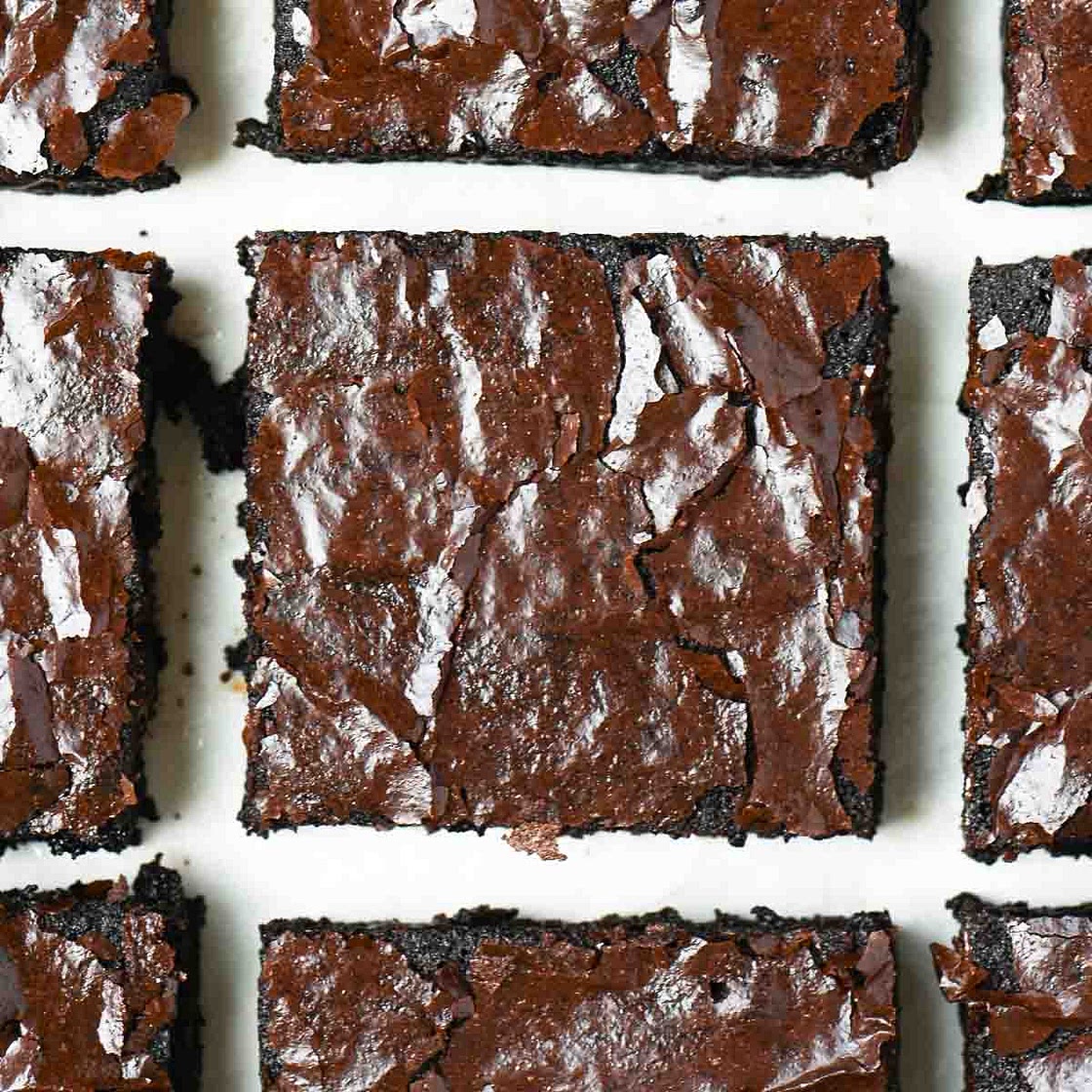 Fudgy Valrhona Chocolate Brownies