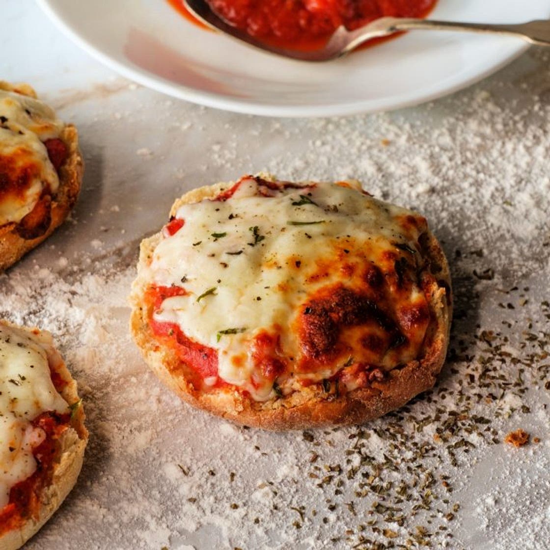 Air Fryer English Muffin Pizzas