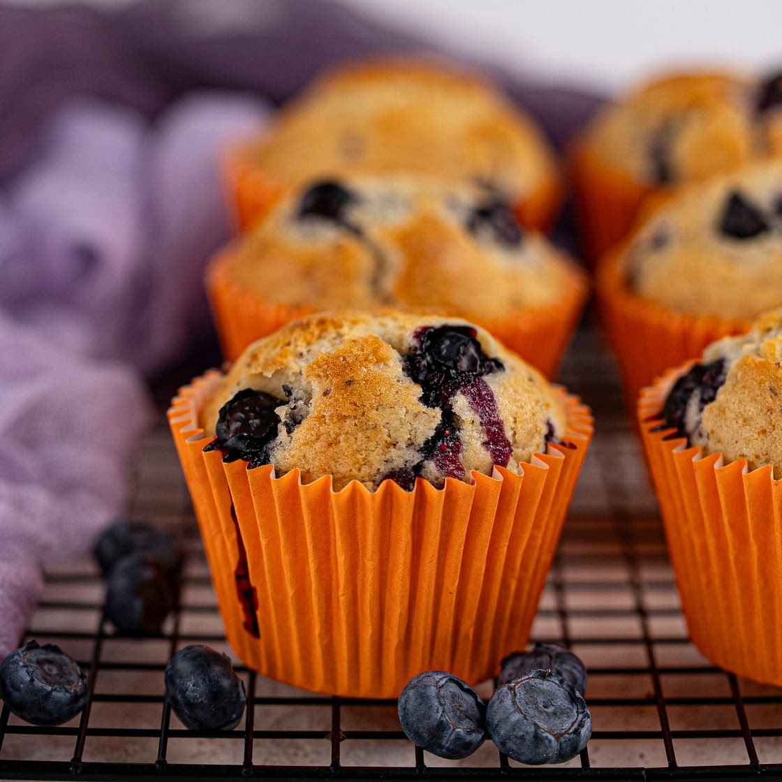 Vegan Blueberry Muffins