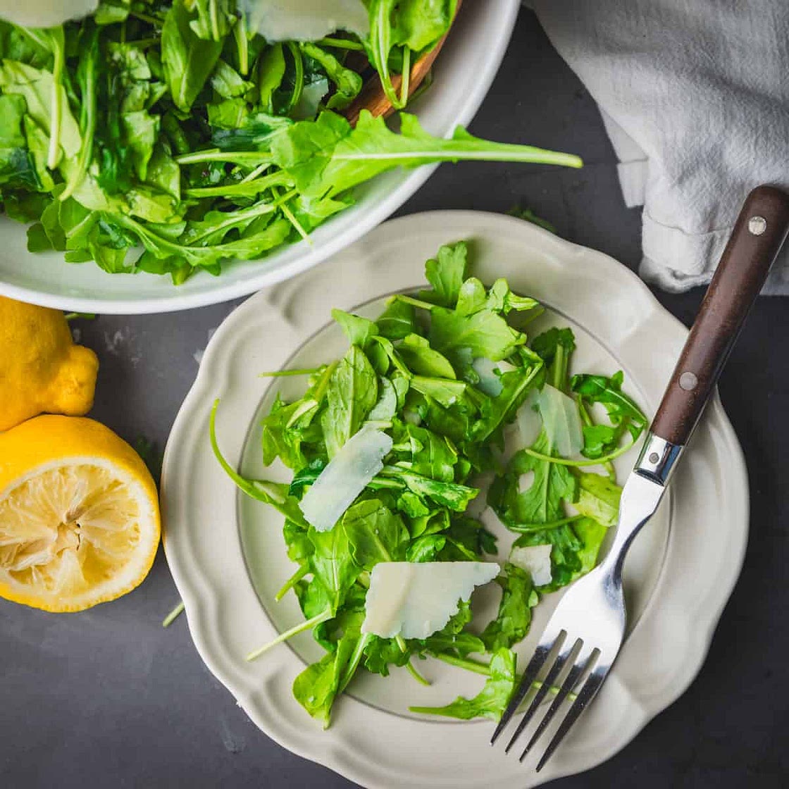 Easy Italian Arugula Salad Recipe with Parmesan