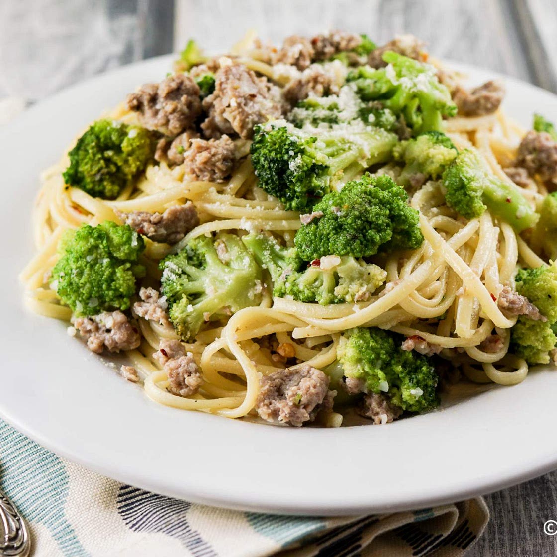 Turkey Sausage and Broccoli Pasta