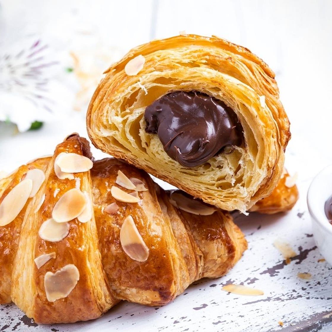 Easy Almond Paste and Chocolate Croissants