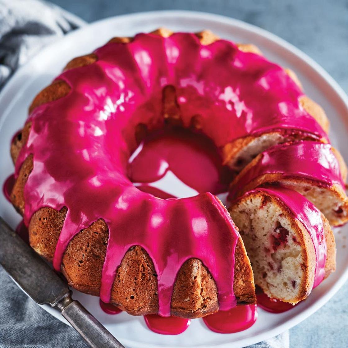 Gâteau Bundt canneberges-betteraves