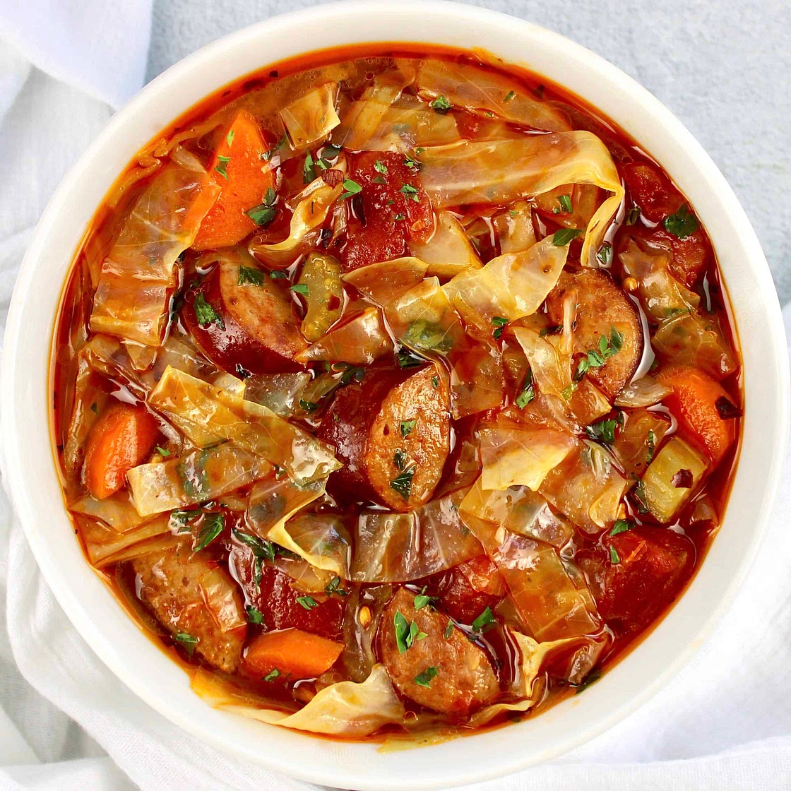 Cabbage Soup with Sausage