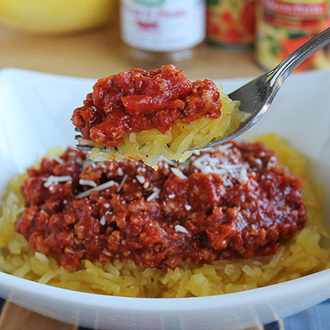 low-carb turkey spaghetti squash