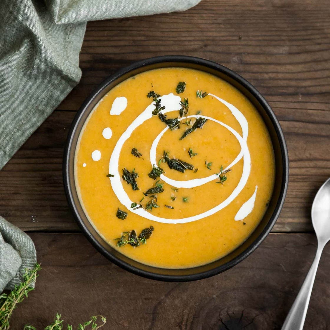 Celeriac Soup with Thyme
