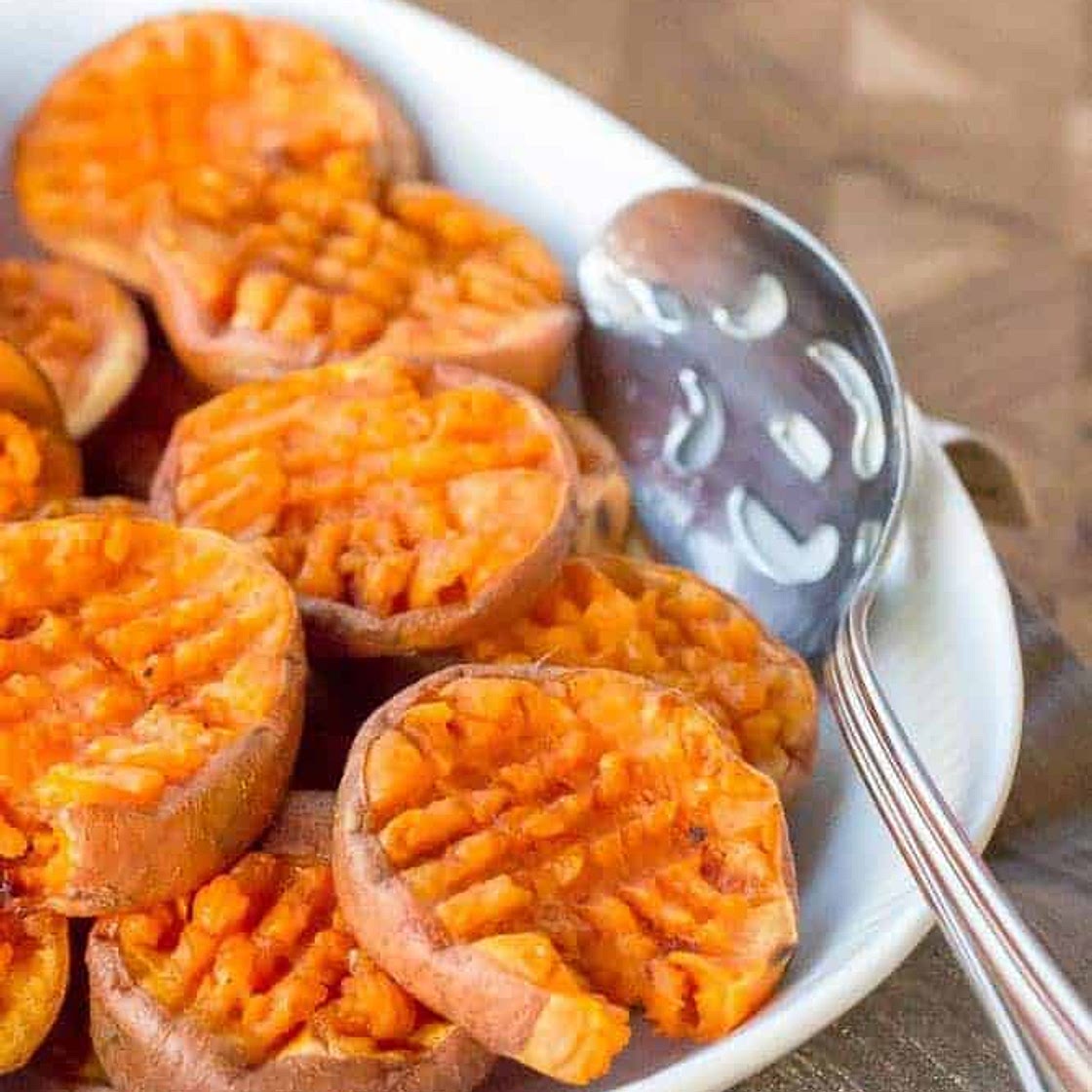 Smashed Sweet Potatoes