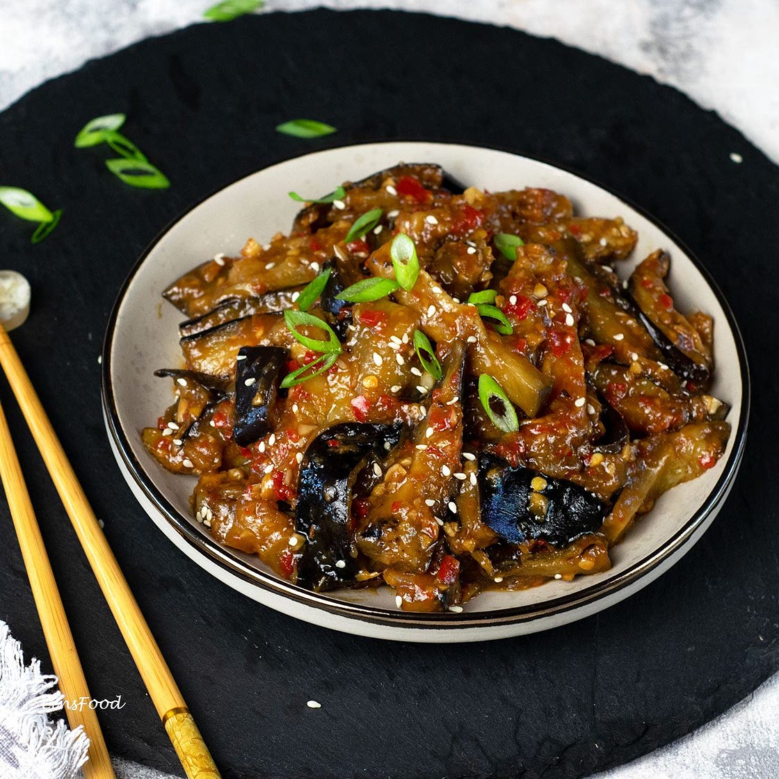 Chinese Eggplant with Spicy Garlic Sauce
