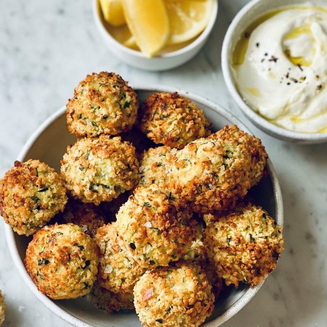 Air fryer zucchini and parmesan balls recipe