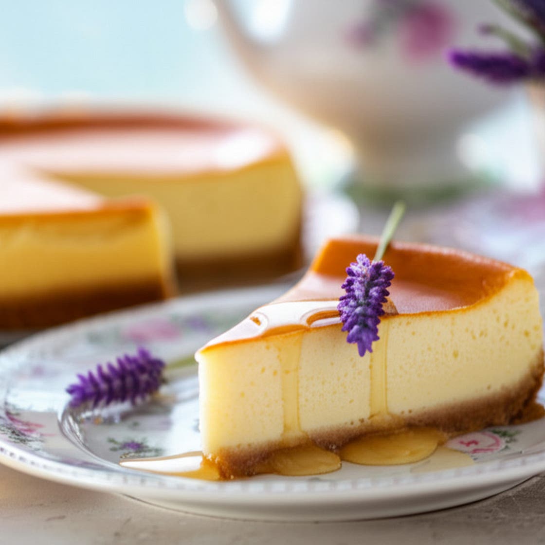 Honey Lavender Cheesecake