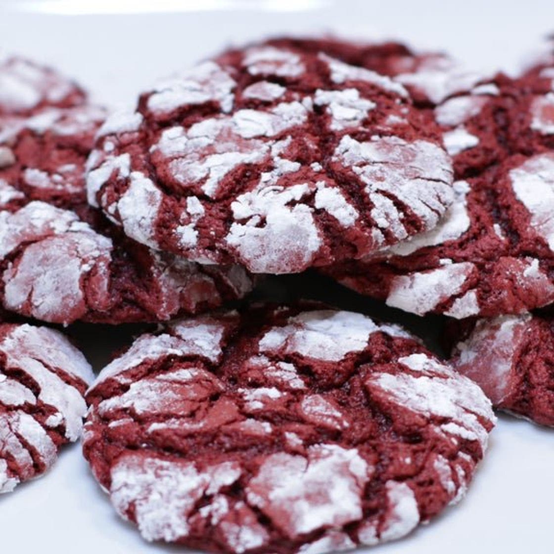 Red Velvet Cake Mix Crinkles