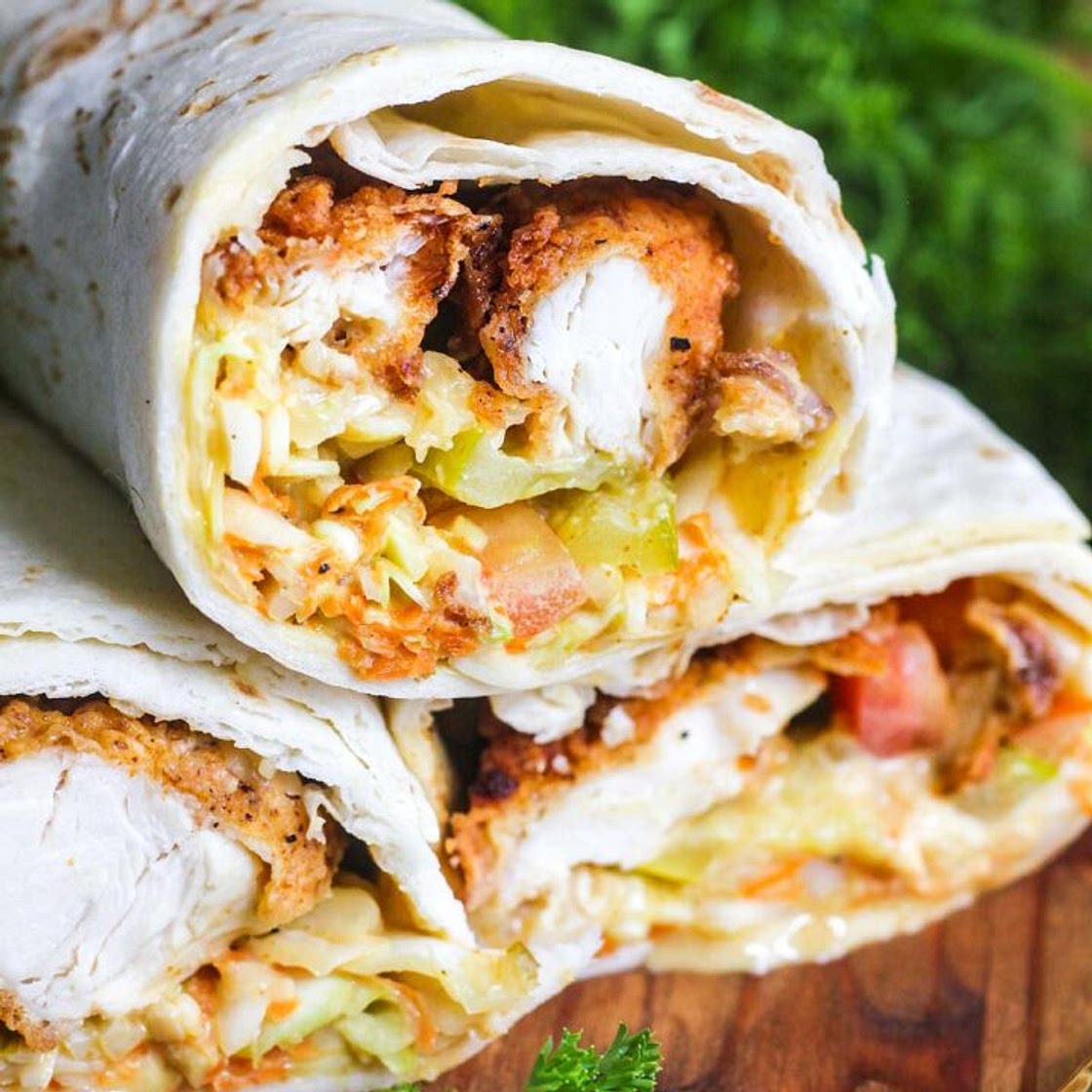 Honey Mustard Chicken Wraps