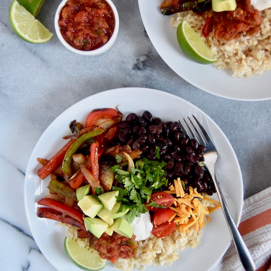 Fajita Veggie Burrito Bowls