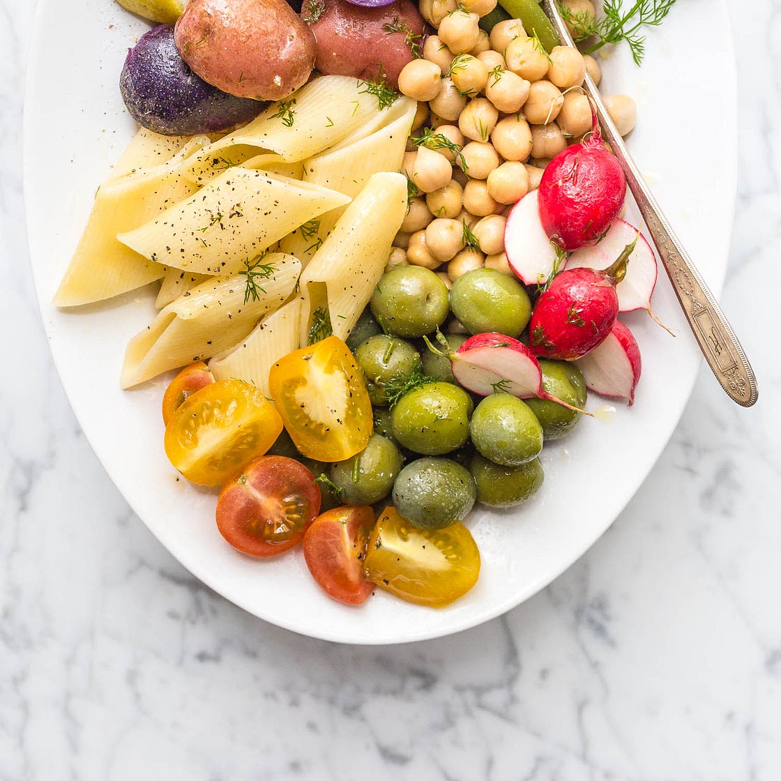 Summer Pasta Salad with Dill Vinaigrette