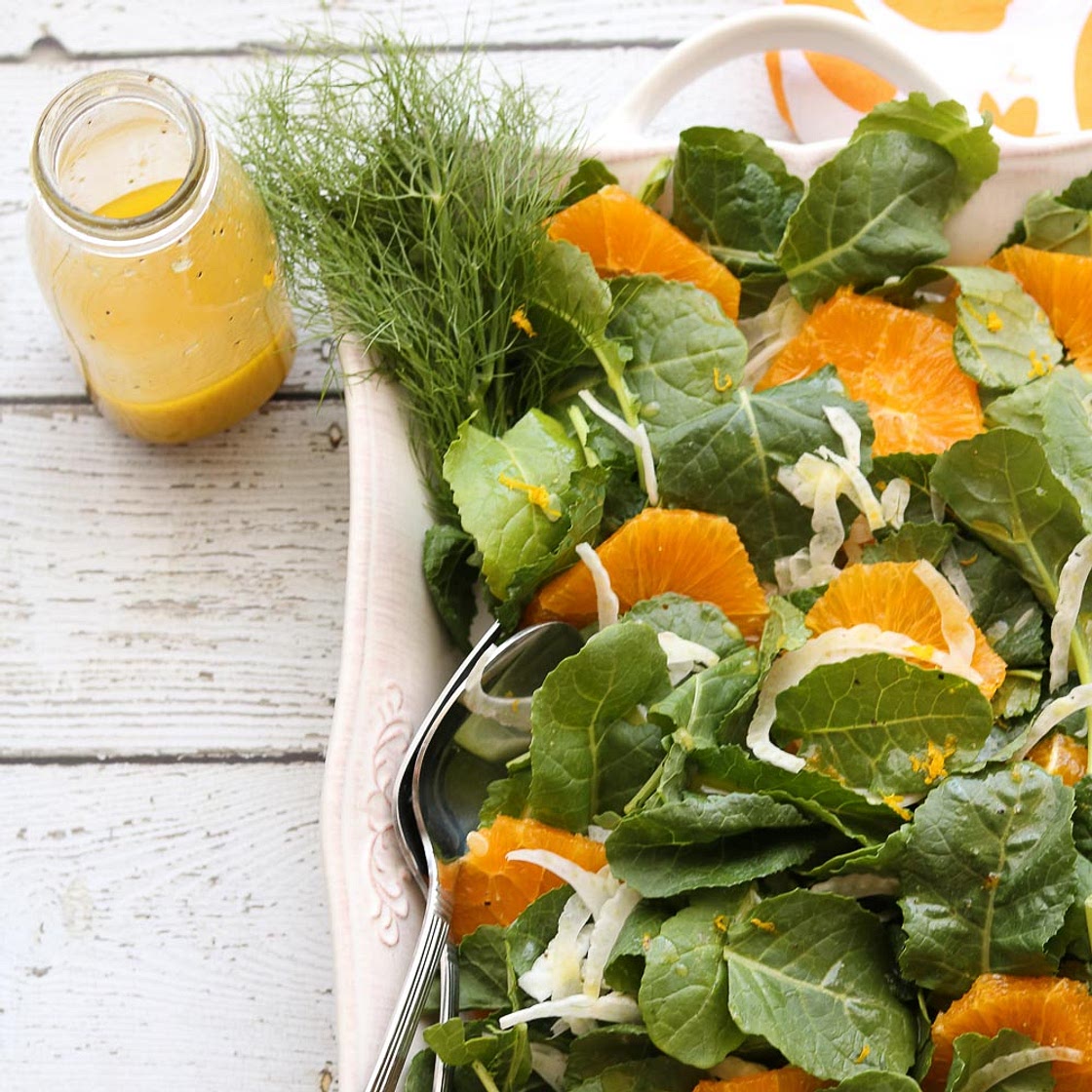 Orange Fennel Salad with Orange Honey Dressing