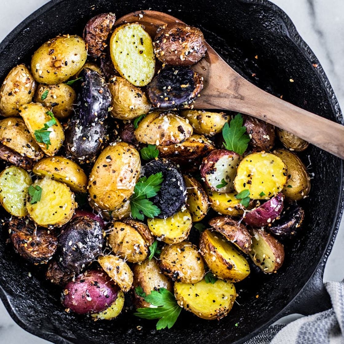 Roasted Potatoes with Everything Bagel Seasoning