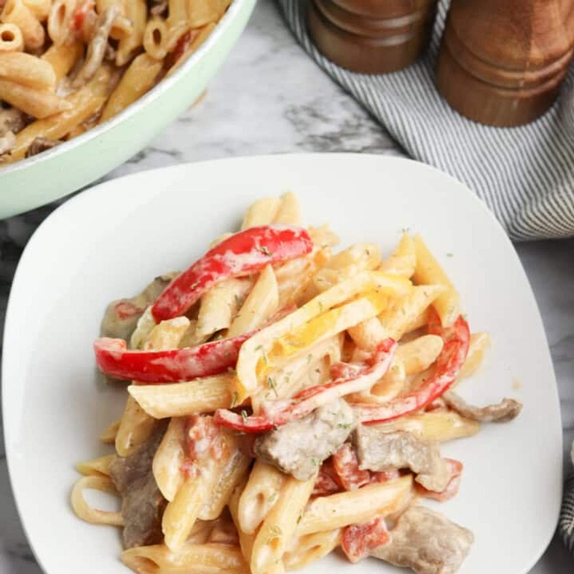 Steak Fajita Pasta
