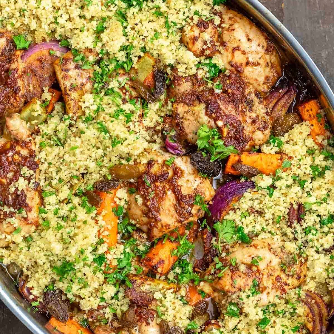 Moroccan-Inspired Chicken Couscous
