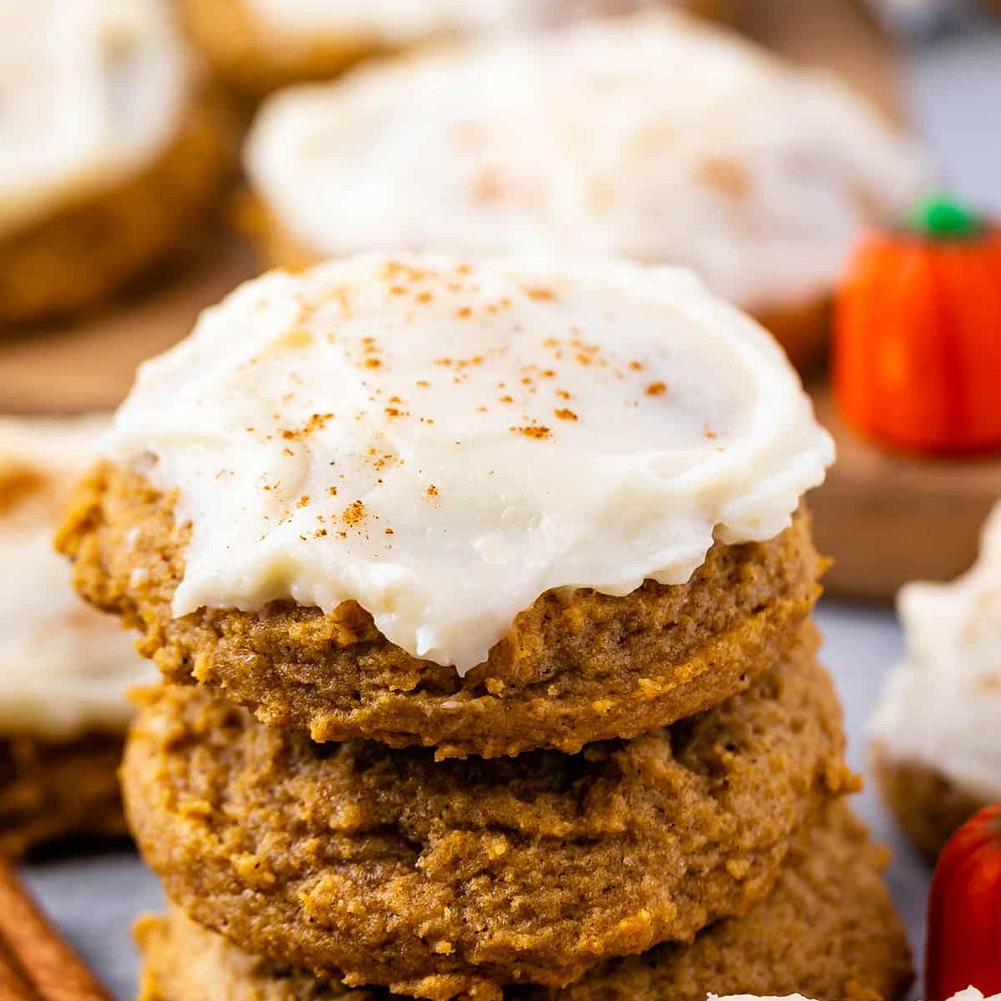 Pumpkin Cookies with Cream Cheese Frosting Recipe
