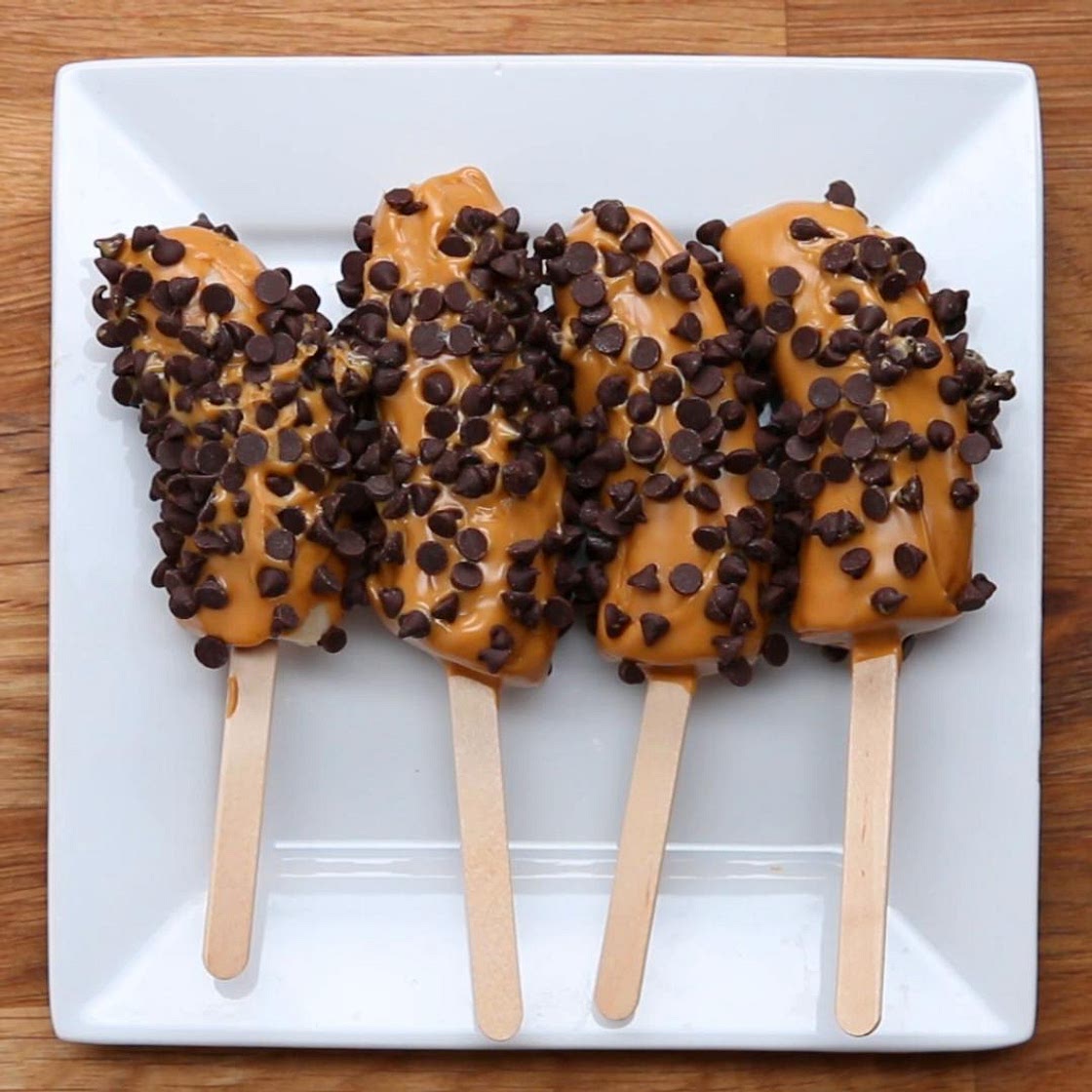 Chocolate Peanut Butter Frozen Banana Recipe by Tasty