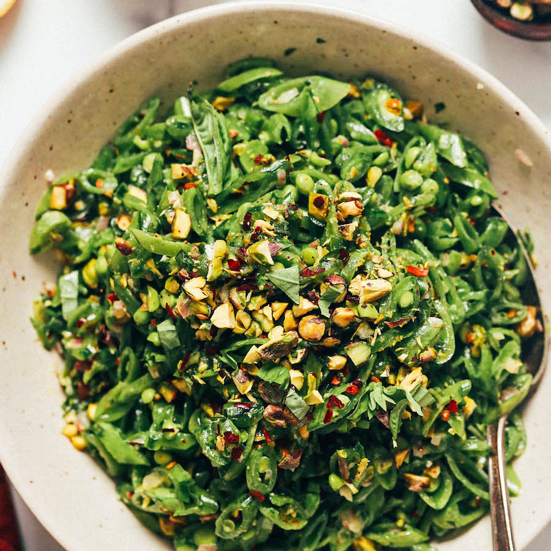 Snap Pea Salad with Zesty Lemon Vinaigrette