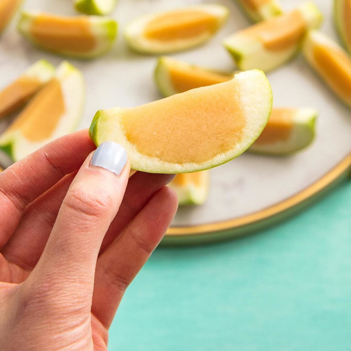 Caramel Jell-O Apple Shots