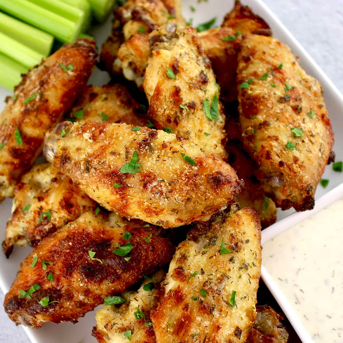 Baked Ranch Chicken Wings