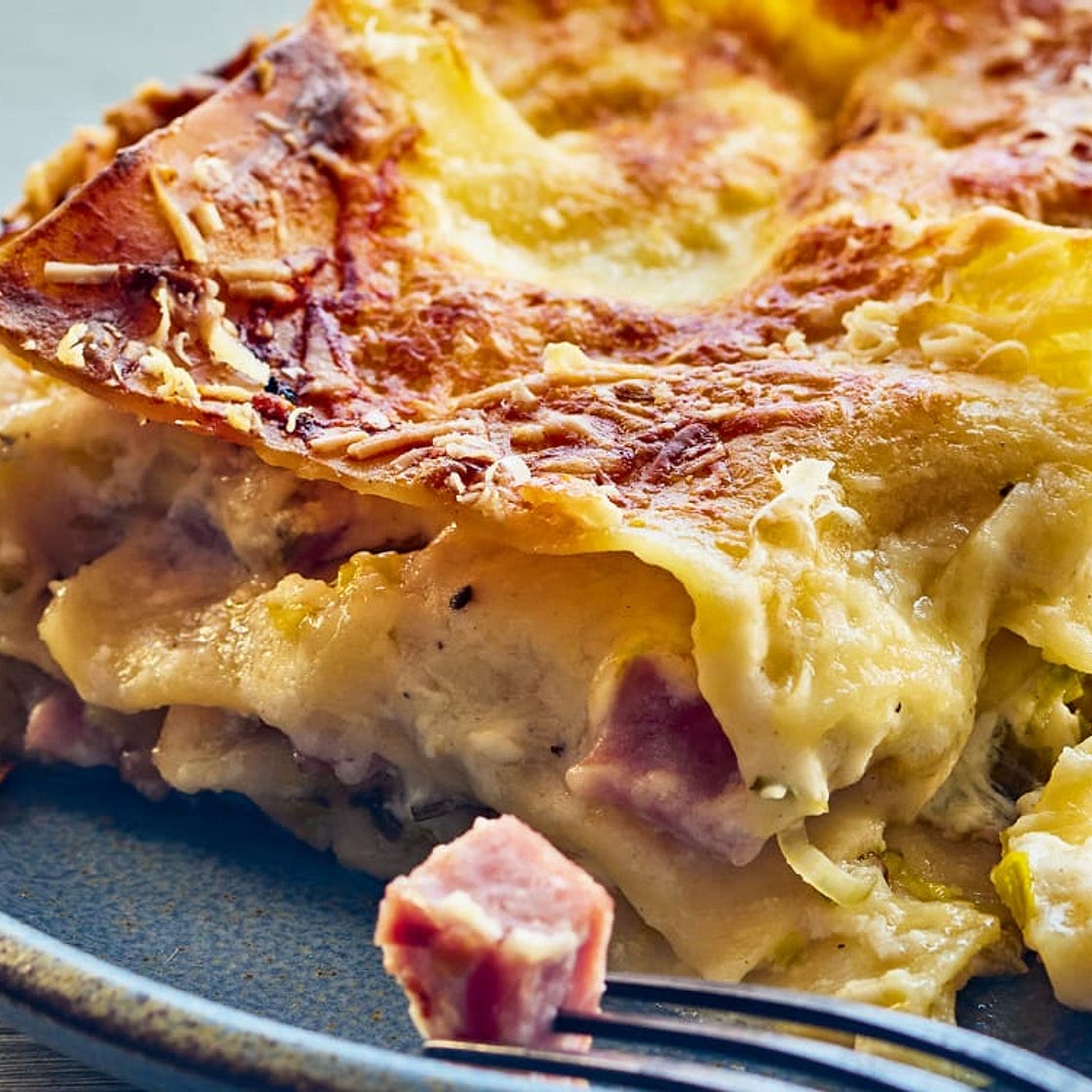 Ham and Cheese Lasagna