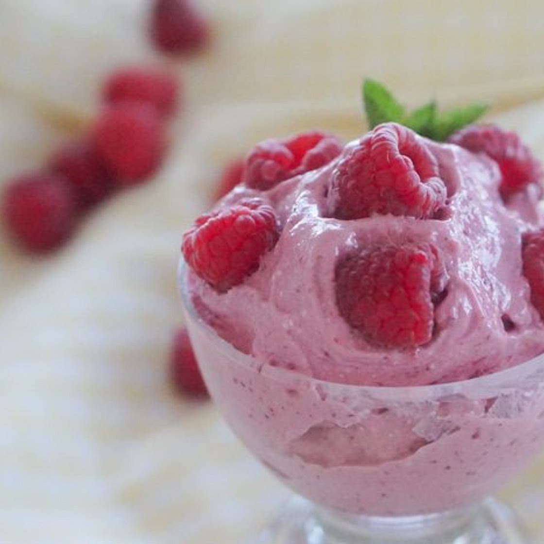 Berry Cottage Cheese “Ice Cream”
