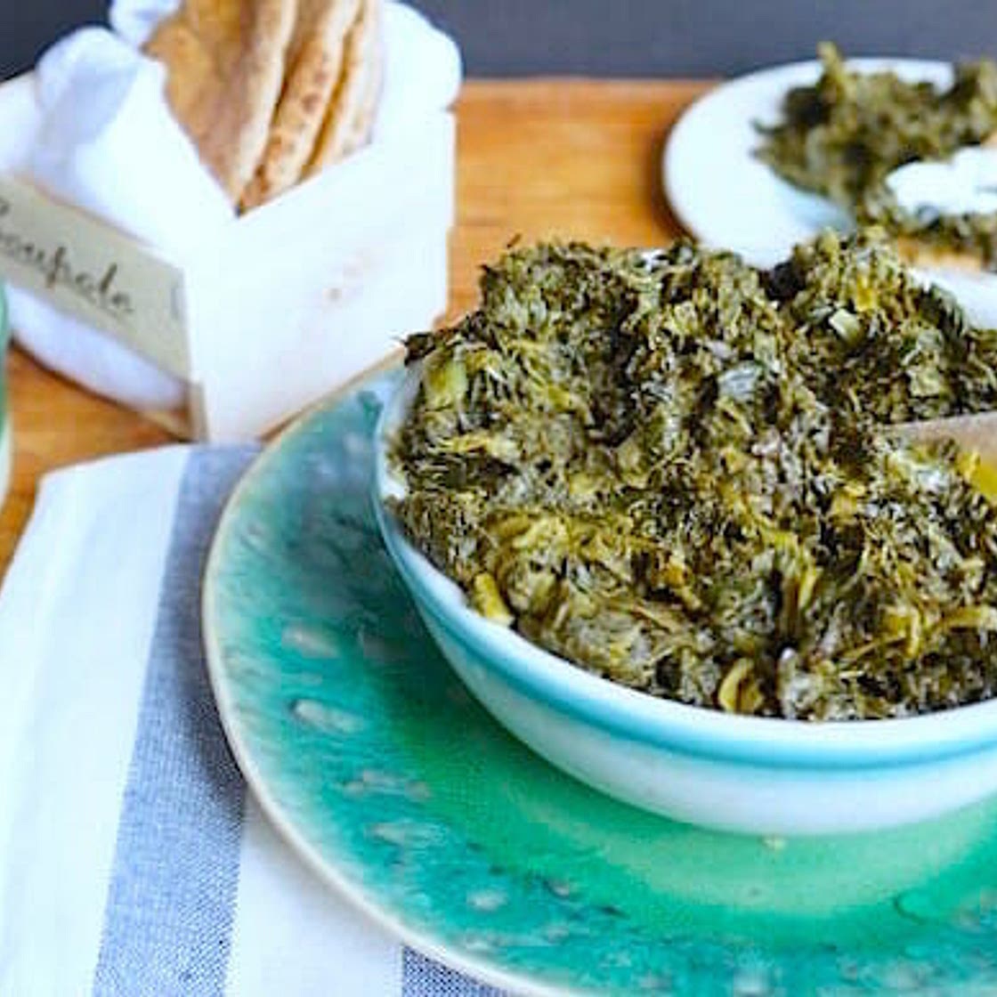 Afghan Spinach with Dill and Cilantro