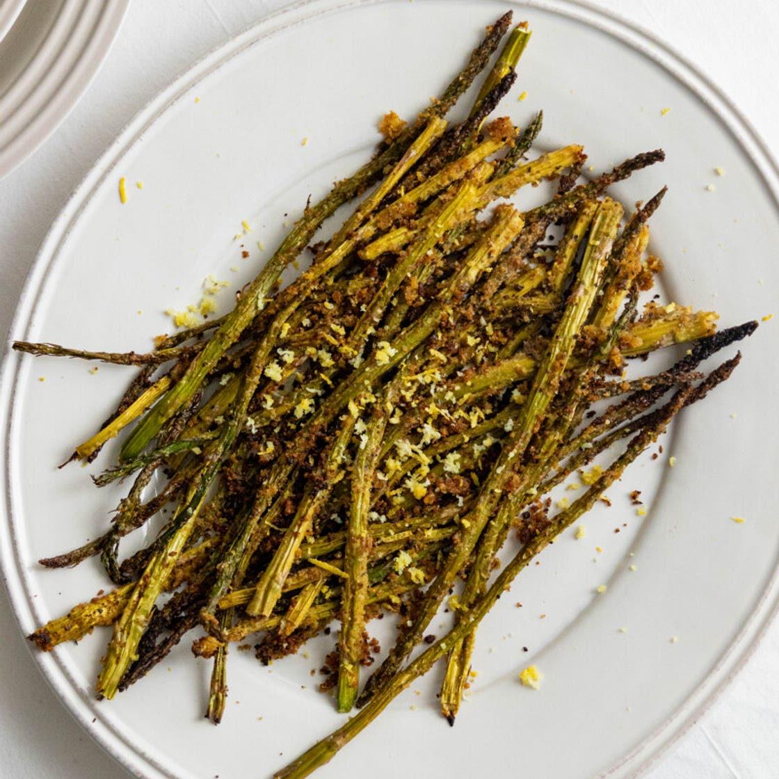 Crispy Roasted Asparagus with a Herb Crust